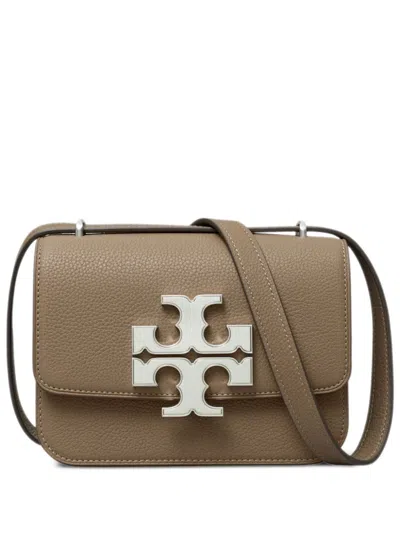 Tory Burch Eleanor Leather Pebbled Crossbody Bag In Brown