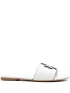 Tory Burch Slides In Nappa Leather With Monogram