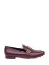 Tory Burch 10mm Eleanor Leather Loafers In Dark Carmine