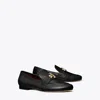 Tory Burch 'eleonor' Black Slip-on Loafers With Double T In Perfect Black