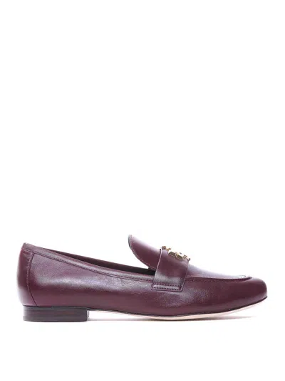 Tory Burch Eleanor Loafers In Rojo Oscuro