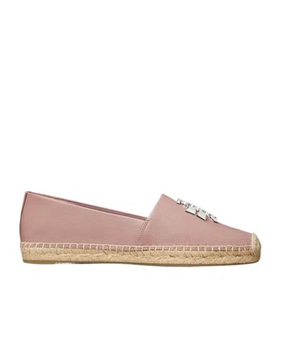 Tory Burch Eleanor Logo Plaque Espadrilles In Pink