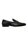 Tory Burch 'eleonor' Black Slip-on Loafers With Double T In Black