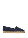 Tory Burch Eleanor Denim Medallion Espadrilles In Blue