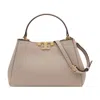 Tory Burch Eleanor Medium Satchel Purse In Neutral