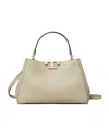 Tory Burch Medium Eleanor Soft Satchel Leather Shoulder Bag In Neutral