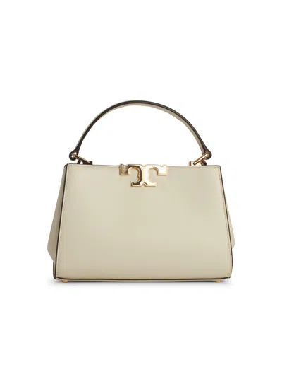 Tory Burch Eleanor Mini Bag In White Leather