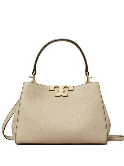 Tory Burch Eleanor Pebbled Leather Tote Bag In Wild Mushroom