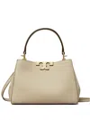 Tory Burch Eleanor Mini Leather Handbag In White