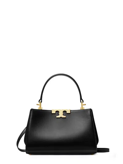 Tory Burch Eleanor Mini Satchel Leather Shoulder Bag In Black