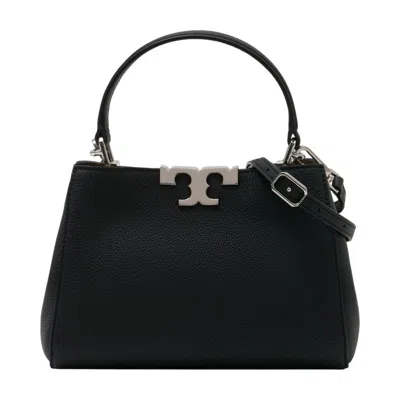 Tory Burch Eleanor Mini Satchel Purse In Black