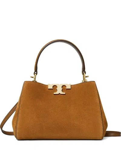 Tory Burch Eleanor Mini Suede Shoulder Bag In Brown