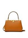 Tory Burch Eleanor Mini Leather Tote Bag In Brown