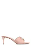Tory Burch Elegant Stiletto Satin Sandals In Pink