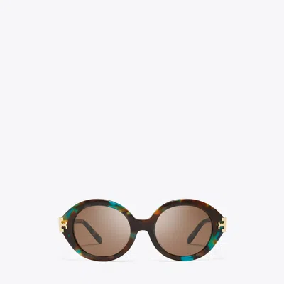 Tory Burch Eleanor Oval Sunglasses