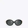 Tory Burch Eleanor Oval Sunglasses In Brown