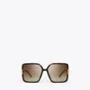 Tory Burch Eleanor Oversized Square Sunglasses In Blue