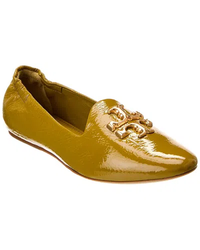 Tory Burch Eleanor Patent Smoking Slipper In Green