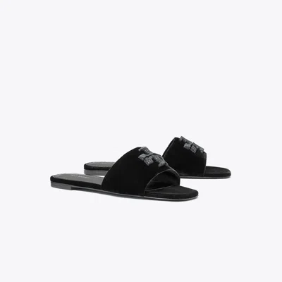 Tory Burch Eleanor Pavé Slide In Black