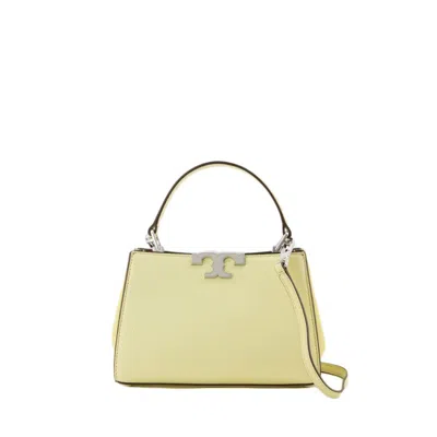 Tory Burch Eleanor Pebbled Mini Satchel Bag - Leather - Lemon In Yellow