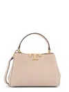 Tory Burch Eleanor Pebbled Mini Satchel Crossbody Bag In Neutral