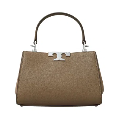 Pre-owned Tory Burch Eleanor Pebbled Mini Satchel 'wild Mushroom' | Brown | Women's Size Onesize