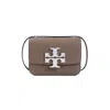 Tory Burch Wild Mushroom Brown Calf Leather Eleanor Pebbled Small Bag In Brown