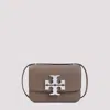 Tory Burch Wild Mushroom Brown Calf Leather Eleanor Pebbled Small Bag In Wild Mushroom