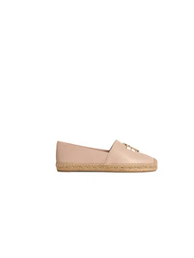 Tory Burch 'eleanor' Pink Leather Espadollas In Neutral