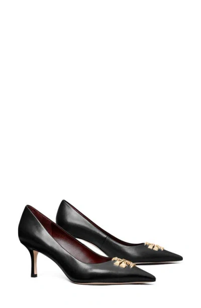 Tory Burch Women's Eleanor Pointed Toe High Heel Pumps In Perfect Black