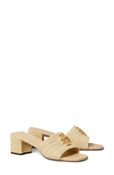 Tory Burch Eleanor Raffia Slide Sandal In Multi