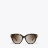 Tory Burch Eleanor Round Sunglasses In Brown