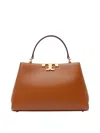 Tory Burch Eleanor Leather Top Handle Bag In Brown