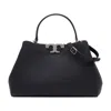 Tory Burch Eleanor Satchel Purse In Black