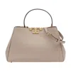 Tory Burch Eleanor Medium Satchel Purse In Neutral