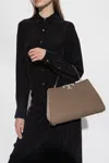 Tory Burch Eleanor Pebbled Leather Tote Bag In Brown