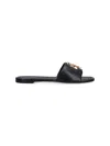 Tory Burch Eleanor Leather Slider Color Black