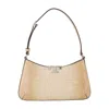 Tory Burch Eleanor Crocodile-embossed Shoulder Bag In Neutral