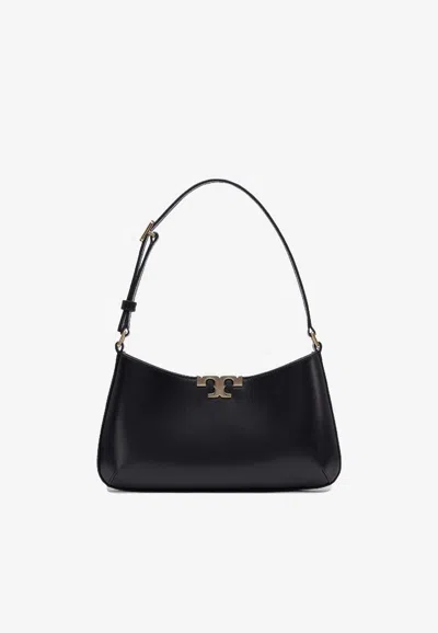 Tory Burch Eleanor Slim Leather Shoulder Bag In Black