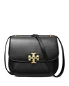 Tory Burch Women's Eleanor Slim Leather Saddle Bag In Black