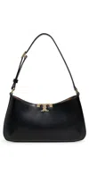 Tory Burch Eleanor Slim Shoulder Bag Black In Black