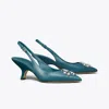 Tory Burch Eleanor Slingback In Brisk Blue