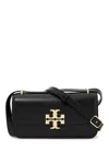 Tory Burch Convertible Eleanor Foldover Top Small Shoulder Bag In Black