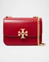 Tory Burch Eleanor Small Convertible Leather Shoulder Bag In Ruby