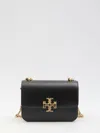 Tory Burch Eleanor Convertible Shoulder Bag In Calf Leather In Black