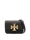 Tory Burch Eleanor Small Convertible Leather Shoulder Bag In Black