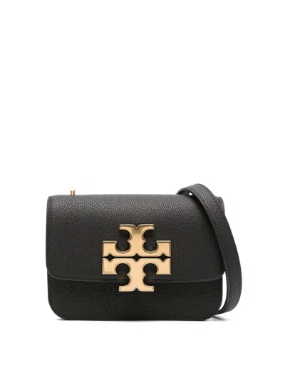 Tory Burch Eleanor Small Convertible Leather Shoulder Bag In Black