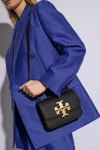 Tory Burch Small Eleanor Pebbled Leather Convertible Shoulder Bag In Black