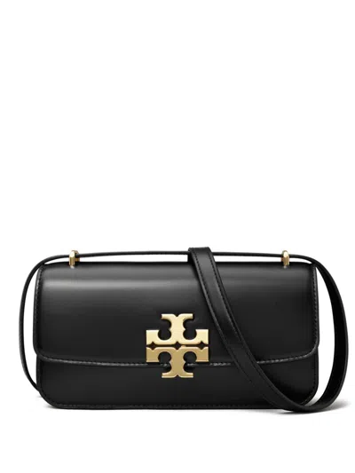 Tory Burch Eleanor Small Leather Shoulder Bag In Black