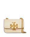 Tory Burch Eleanor Small Leather Shoulder Bag In New Cream/rolled Brass